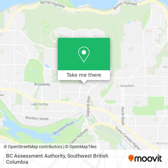 BC Assessment Authority map