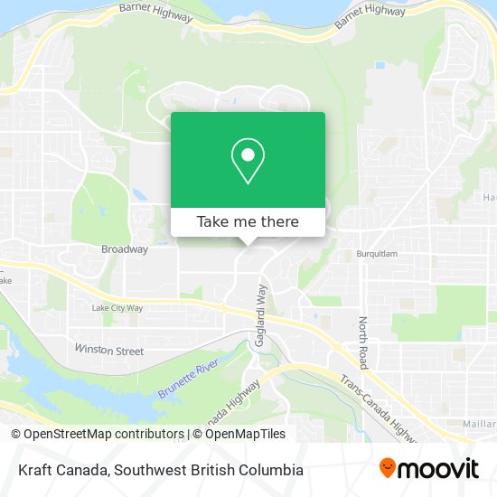 Kraft Canada map