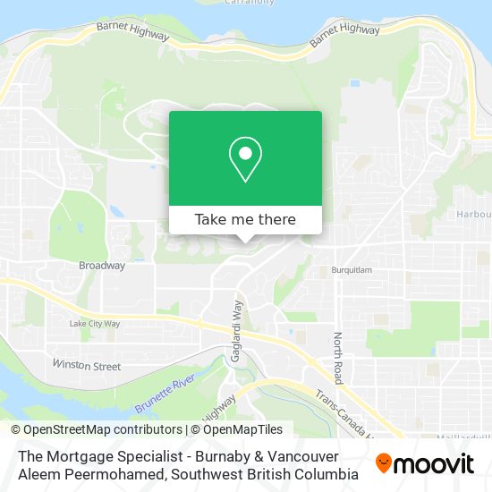 The Mortgage Specialist - Burnaby & Vancouver Aleem Peermohamed map