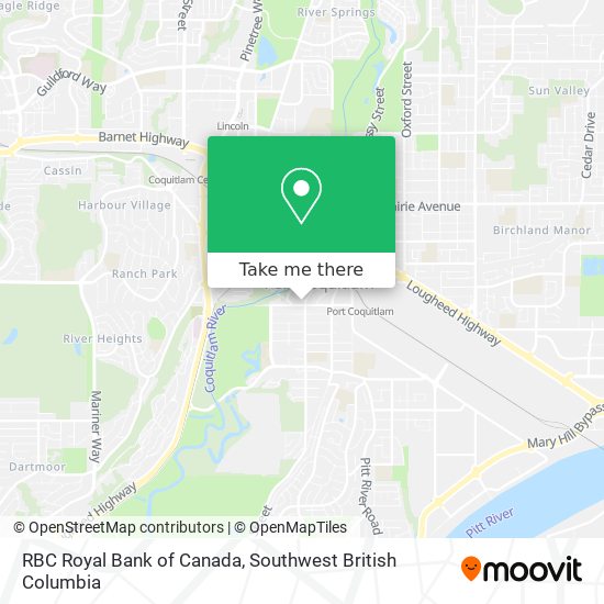 RBC Royal Bank of Canada map