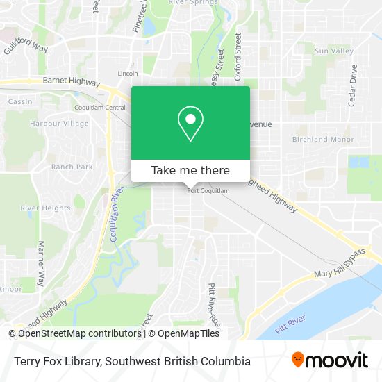 Terry Fox Library map