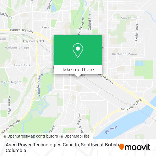 Asco Power Technologies Canada map