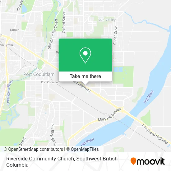 Riverside Community Church map