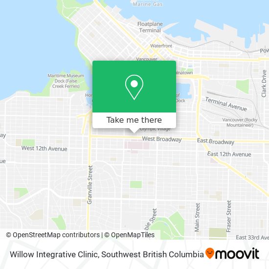 Willow Integrative Clinic map