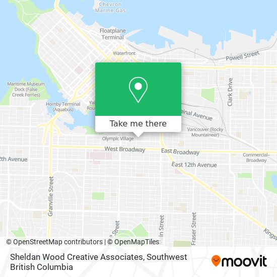 Sheldan Wood Creative Associates map