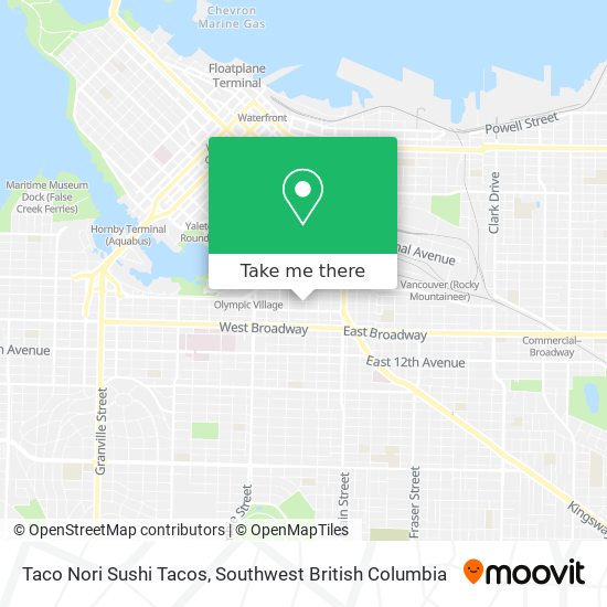 Taco Nori Sushi Tacos map