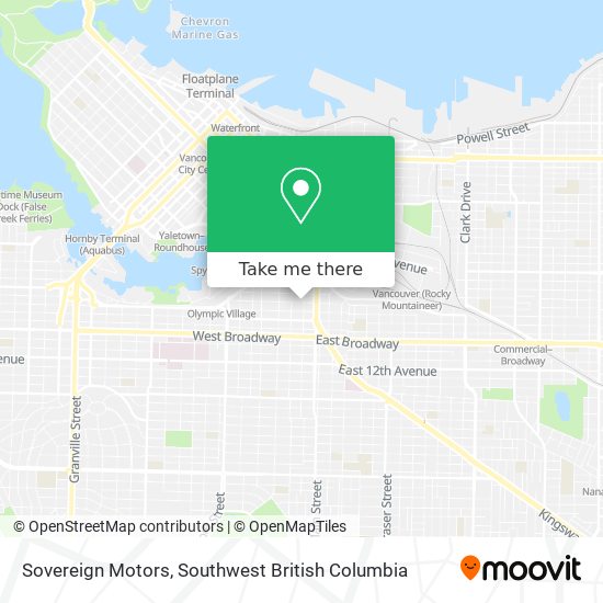 Sovereign Motors map