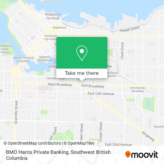 BMO Harris Private Banking map