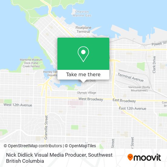 Nick Didlick Visual Media Producer map