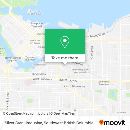 Silver Star Limousine map