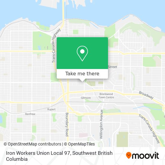 Iron Workers Union Local 97 map