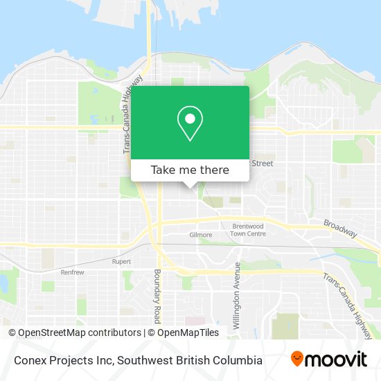 Conex Projects Inc map