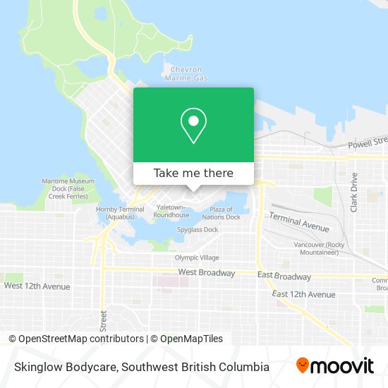 Skinglow Bodycare map