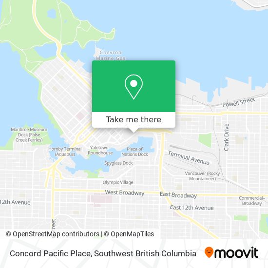 Concord Pacific Place map