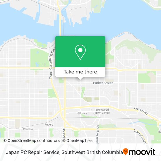 Japan PC Repair Service map