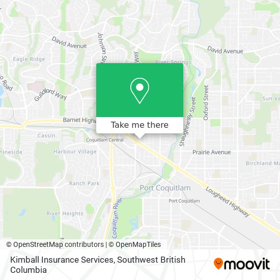 Kimball Insurance Services map