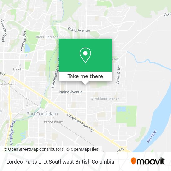 Lordco Parts LTD map