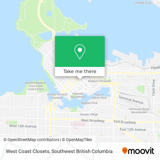 West Coast Closets plan