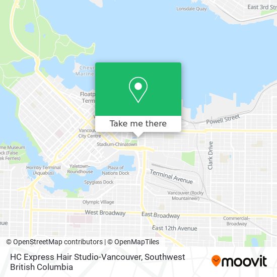 HC Express Hair Studio-Vancouver plan