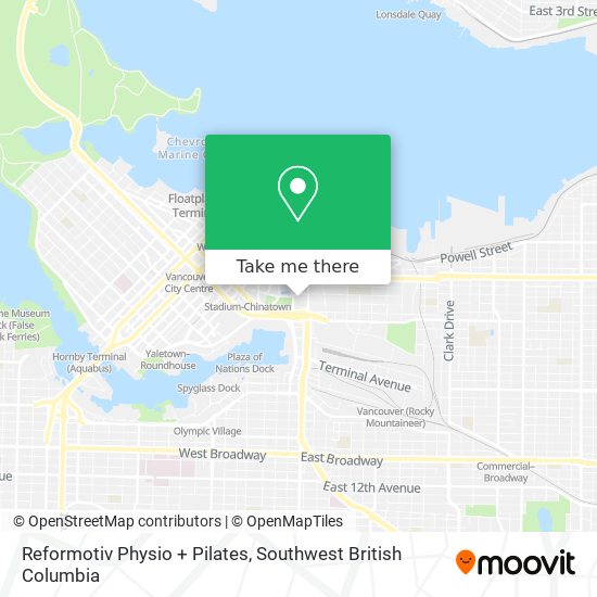 Reformotiv Physio + Pilates map