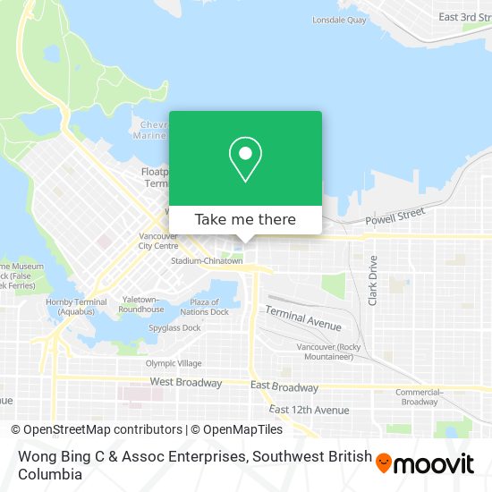 Wong Bing C & Assoc Enterprises map