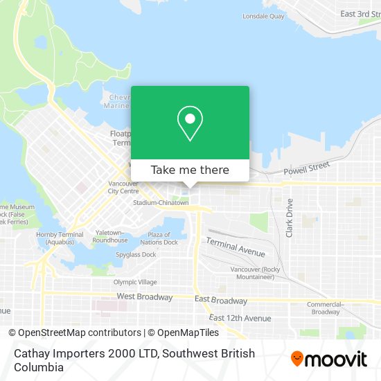 Cathay Importers 2000 LTD map