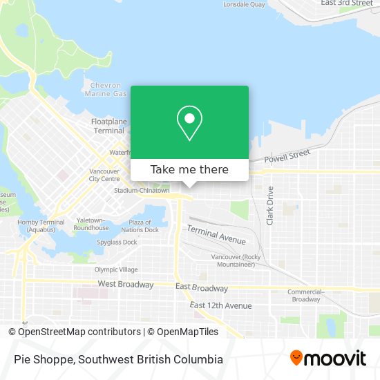 Pie Shoppe map