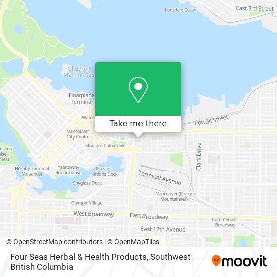 Four Seas Herbal & Health Products map