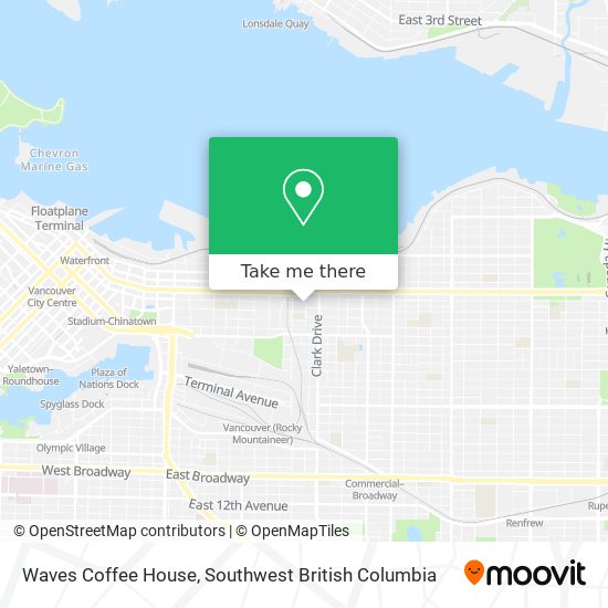 Waves Coffee House map