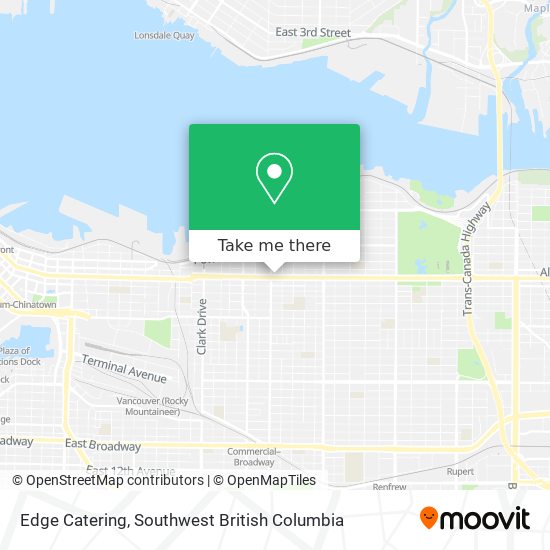 Edge Catering map