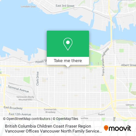 British Columbia Children Coast Fraser Region Vancouver Offices Vancouver North Family Services plan