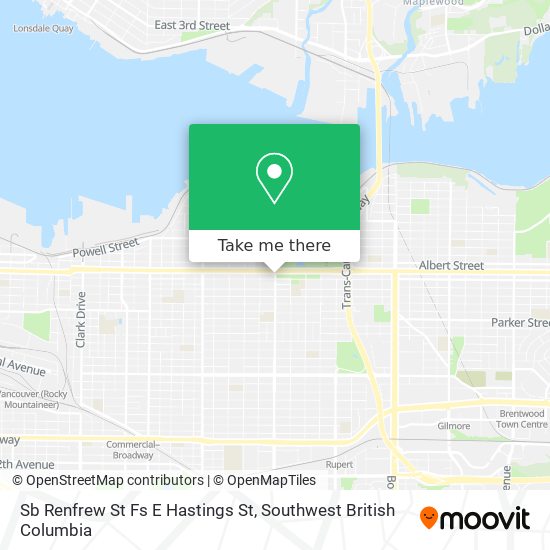 Sb Renfrew St Fs E Hastings St map