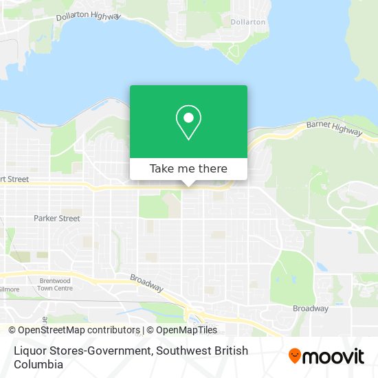 Liquor Stores-Government map