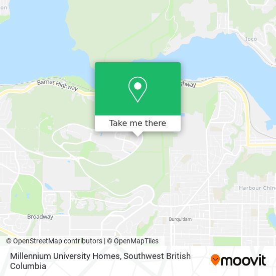 Millennium University Homes map