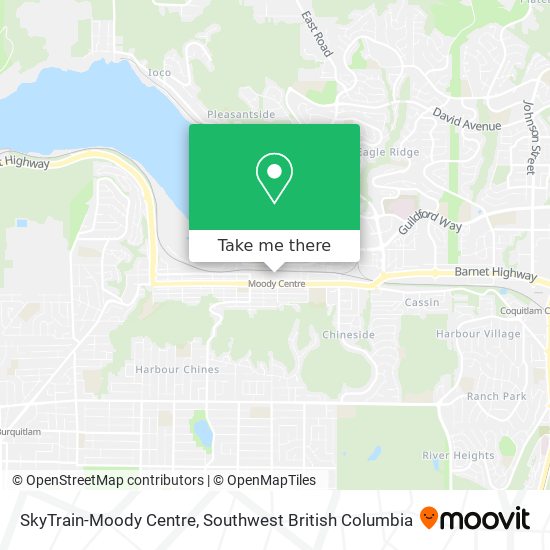 SkyTrain-Moody Centre map