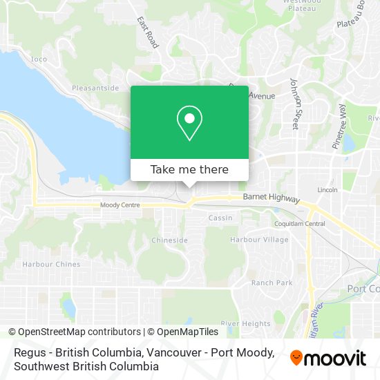Regus - British Columbia, Vancouver - Port Moody map