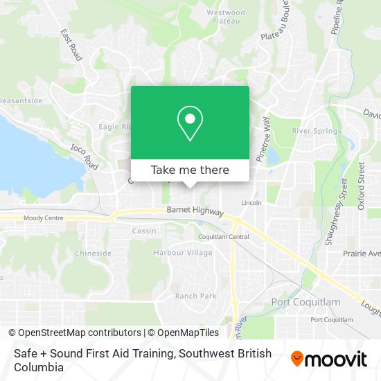 Safe + Sound First Aid Training map