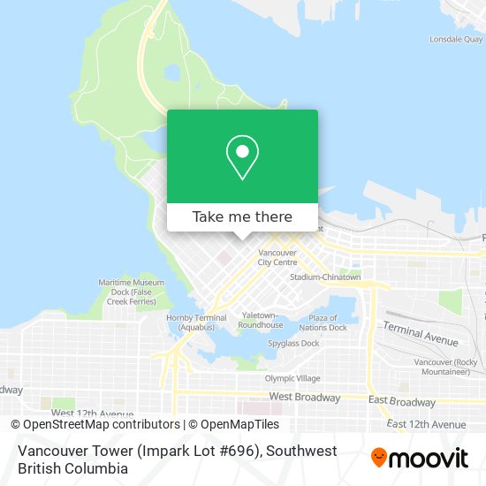 Vancouver Tower (Impark Lot #696) map