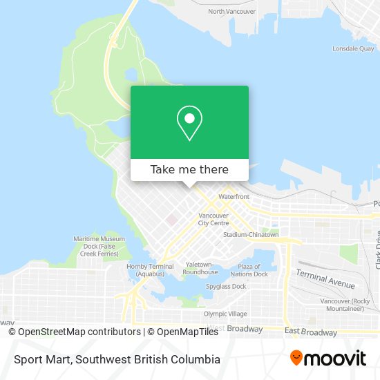 Sport Mart map