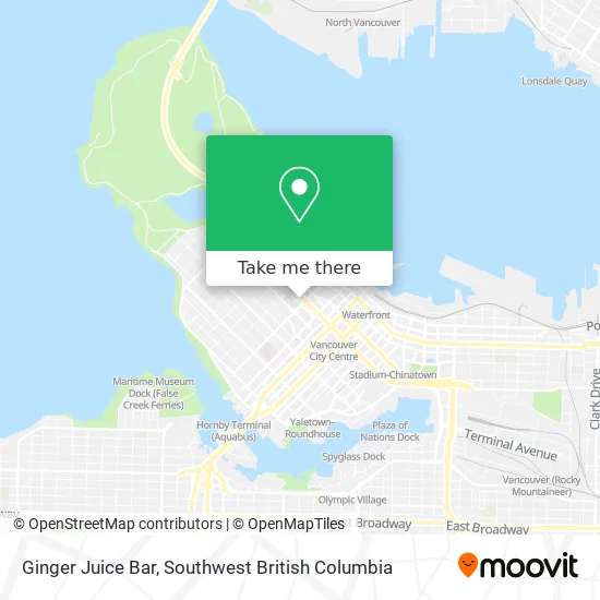 Ginger Juice Bar map