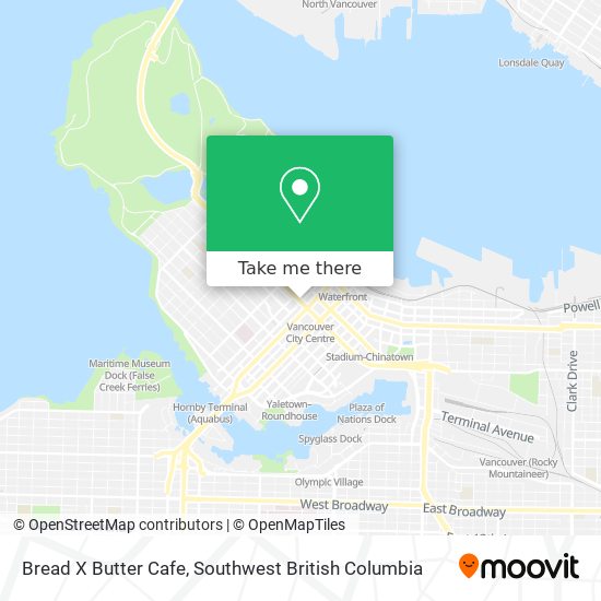 Bread X Butter Cafe map