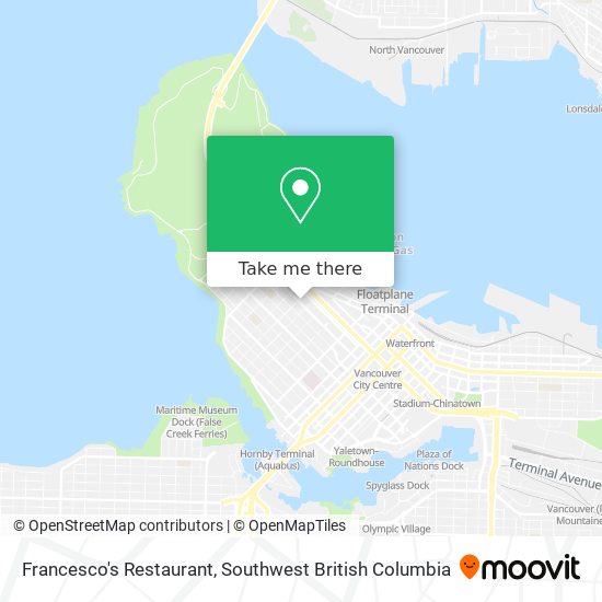 Francesco's Restaurant map