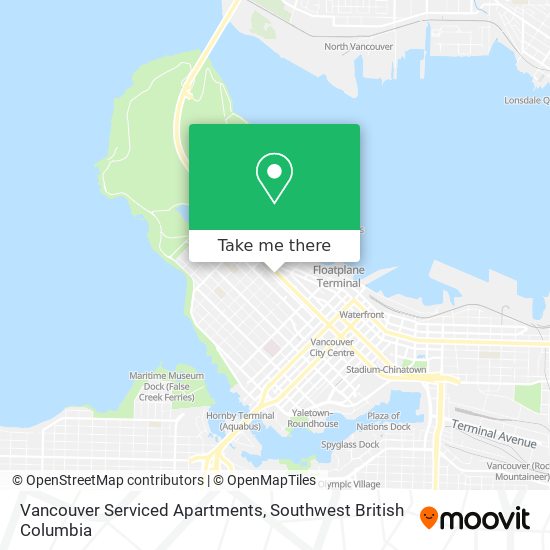 Vancouver Serviced Apartments map