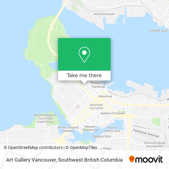 Art Gallery Vancouver map