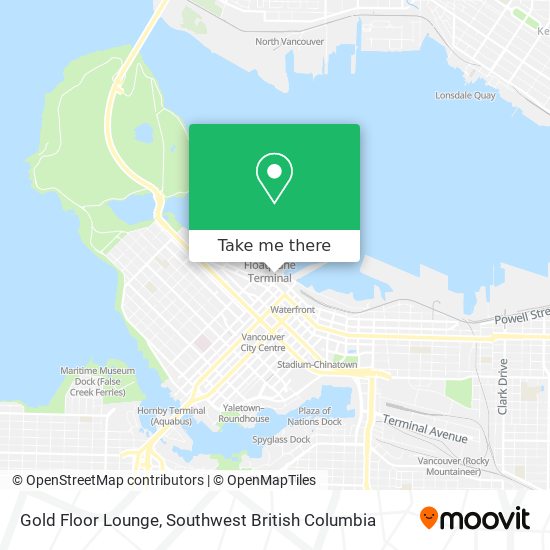 Gold Floor Lounge map