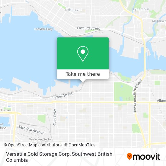 Versatile Cold Storage Corp map