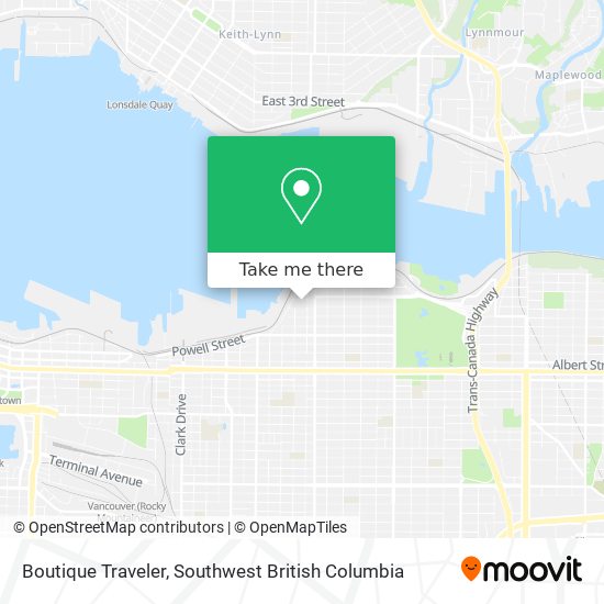 Boutique Traveler map
