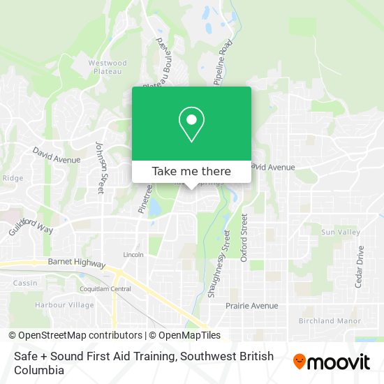 Safe + Sound First Aid Training map