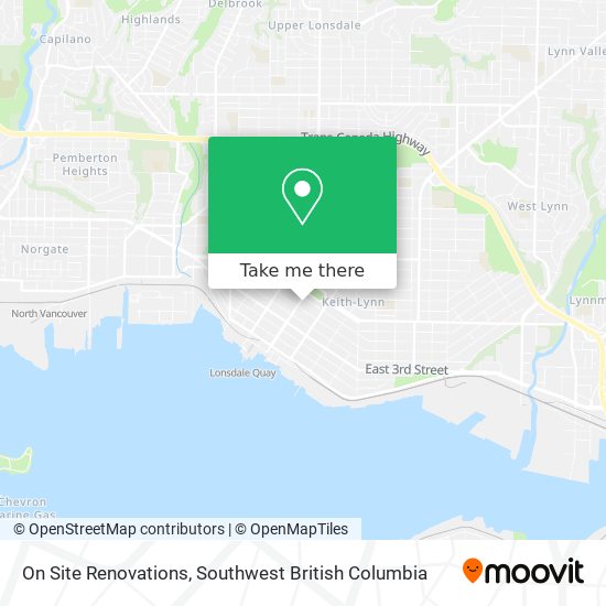 On Site Renovations map