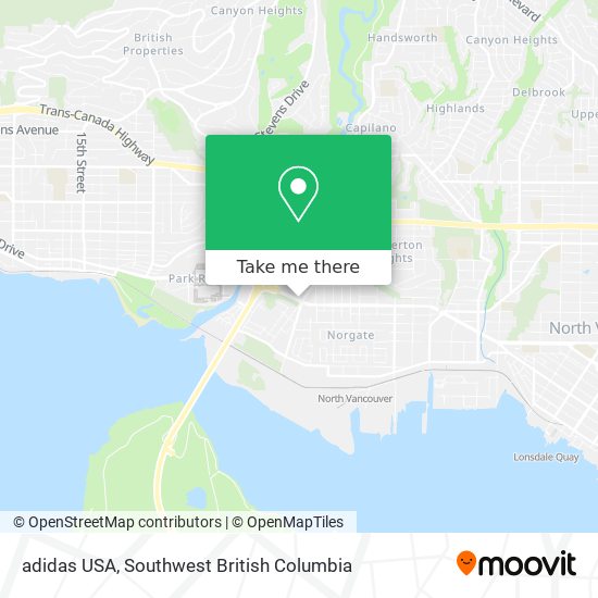 adidas USA map